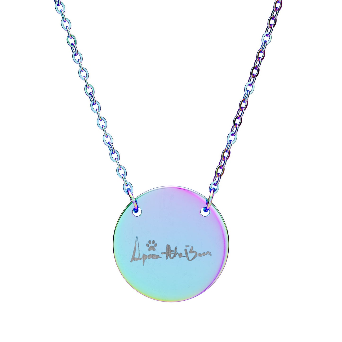 Circle Autograph Necklace (Engraving)