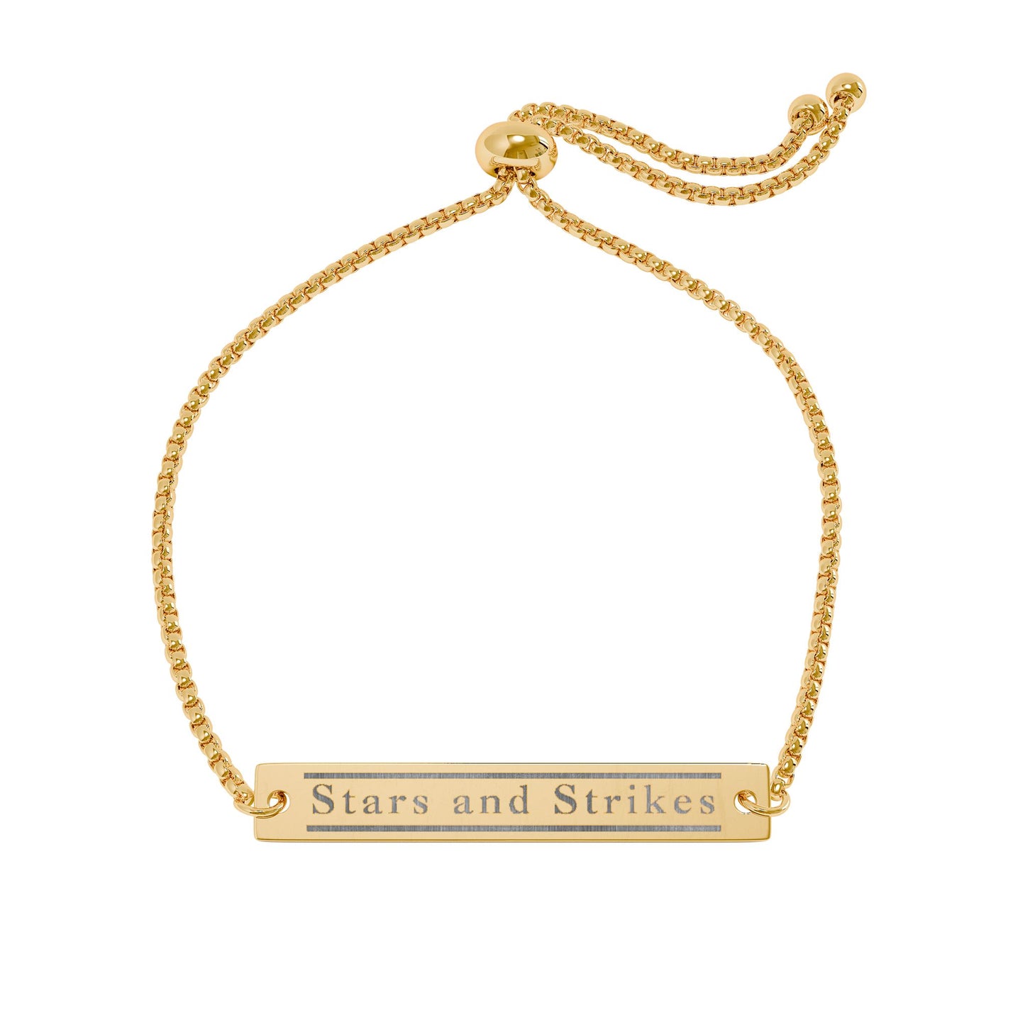 Adjustable S&S Bracelet (Engraving)