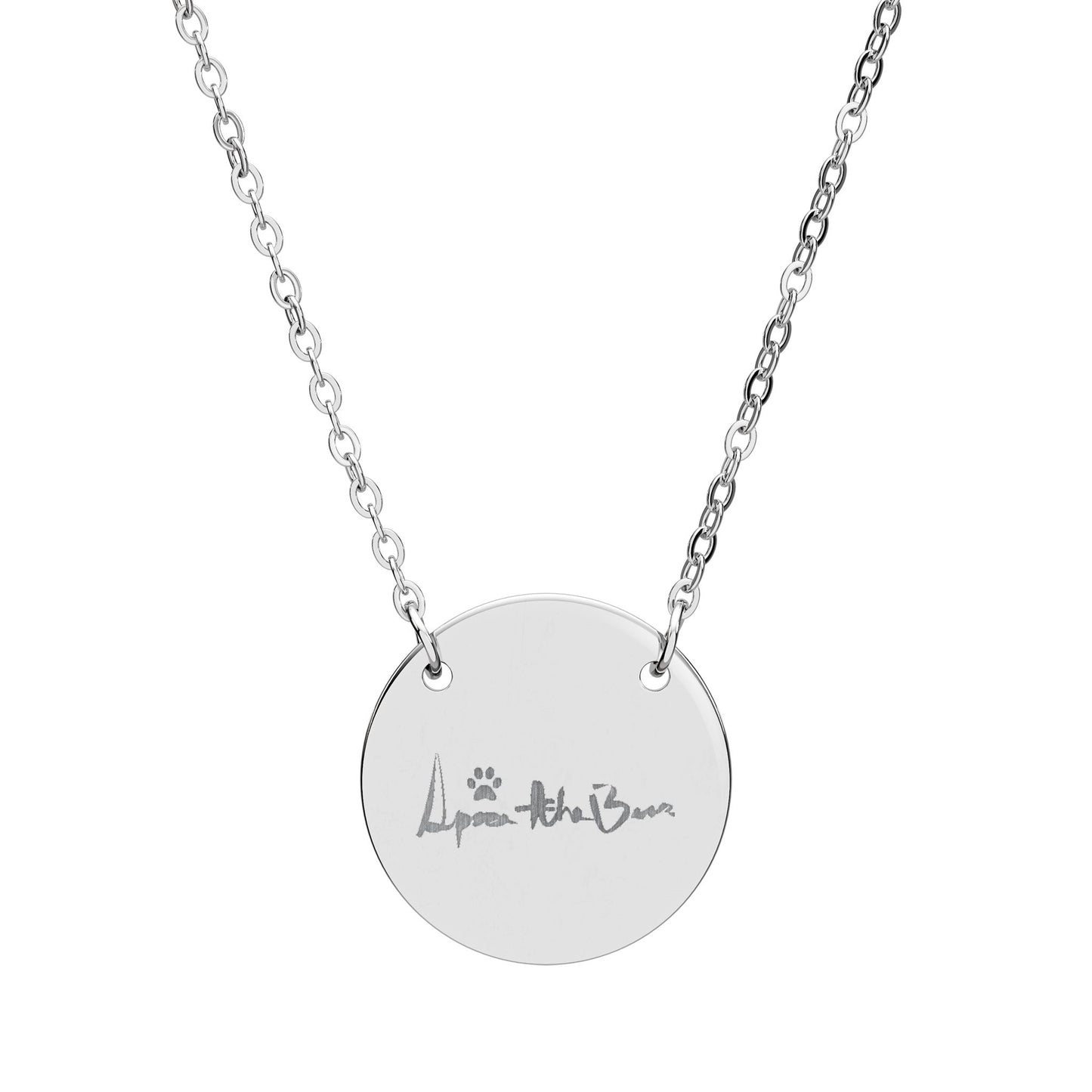 Circle Autograph Necklace (Engraving)