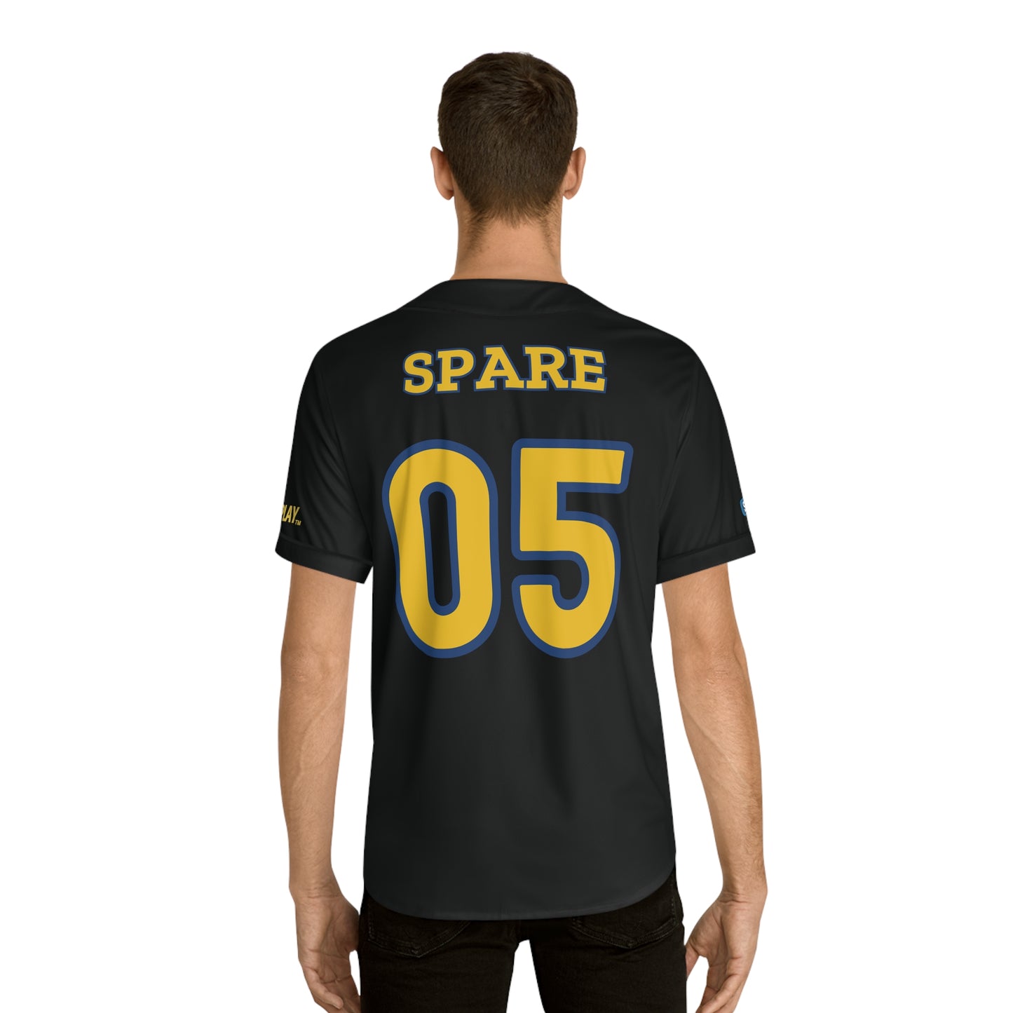 BLACK SPARE BASEBALL JERSEY (TM UNIFORM)