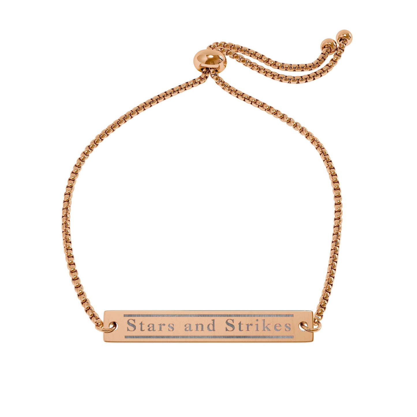 Adjustable S&S Bracelet (Engraving)