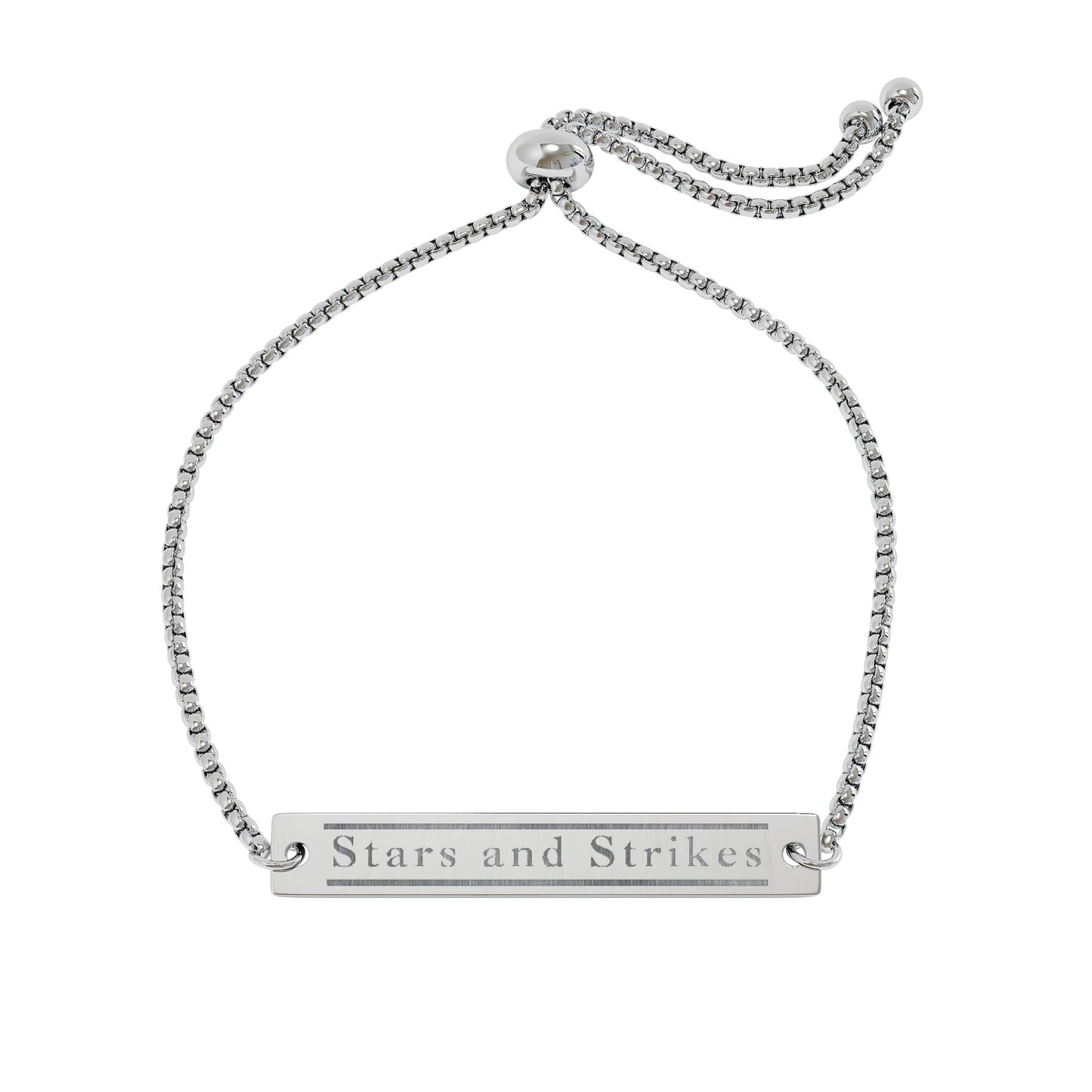 Adjustable S&S Bracelet (Engraving)
